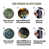 Organic Hair Colour Dye BLCK -Indigo Powder for Hair Black Colour Organic Hair Colour Dye BLCK -Indigo Powder for Hair Black Colour