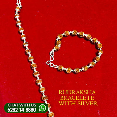 RUDRAKSHA BRACELETE SILVER