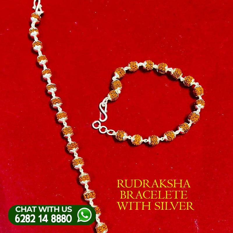 RUDRAKSHA BRACELETE SILVER