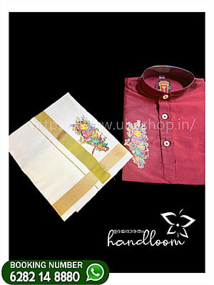 Traditional HAPPY Onam Dress for baby boy AGE3